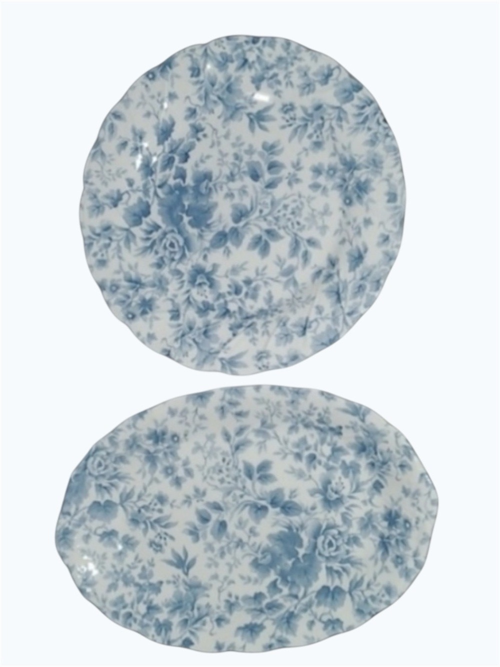 Vintage Nikko tableware‎ home dining plate plates platter blue white floral